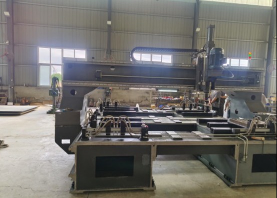 PZ4040/2 Type Gantry Mobile CNC Drilling Machine Material Overlap Thickness Max 100mm