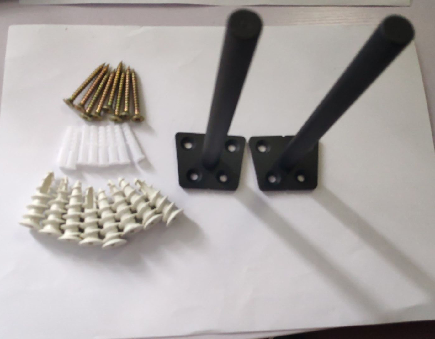 Metal Steel Bracket Heavy Duty Shelving for Mantle and Invisible Wall Mounting White