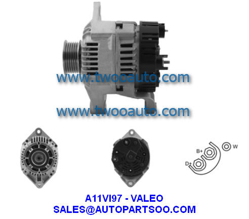 436366 A13VI191 A13VI281 - VALEO Alternator 12V 95A Alternadores