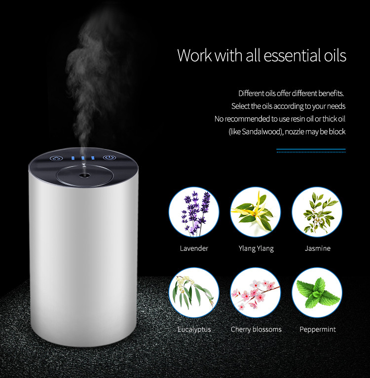 Essential Oil Diffuser Car 10ml Rechargeable Usb Aroma Diffuser