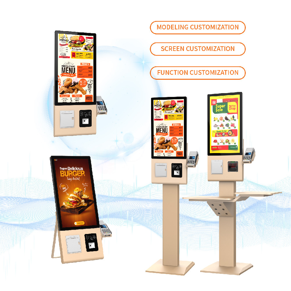 Industrial PC Self Ordering Kiosk With Optional Payment And NFC Reader
