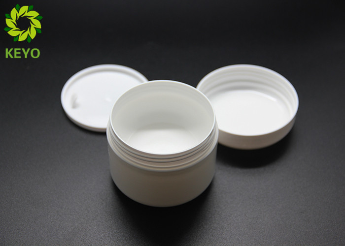 Two Layers White PP Plastic Face Mask Jar 100g Round Empty Face Cream Containers