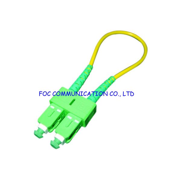 SC Singlemode Fiber Optic Patch Cord Loopback SC / APC Low Insertion Loss