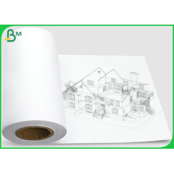 36'' x 50m 20lb White Plotter Paper For Printing Factory Wood Pulp 36'' x 50m 20lb White Plotter Paper For Printing Factory Wood Pulp