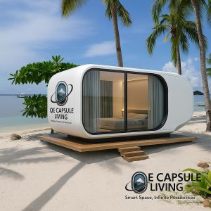 Prefabricated 40 Fthotel Modular Steel Space Capsule House Mobile Container