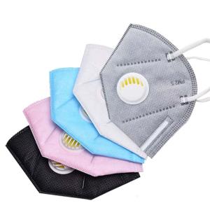 Quality Breathing Valve Foldable Ffp2 Mask Three Layers Protection Bacterial Filtration for sale