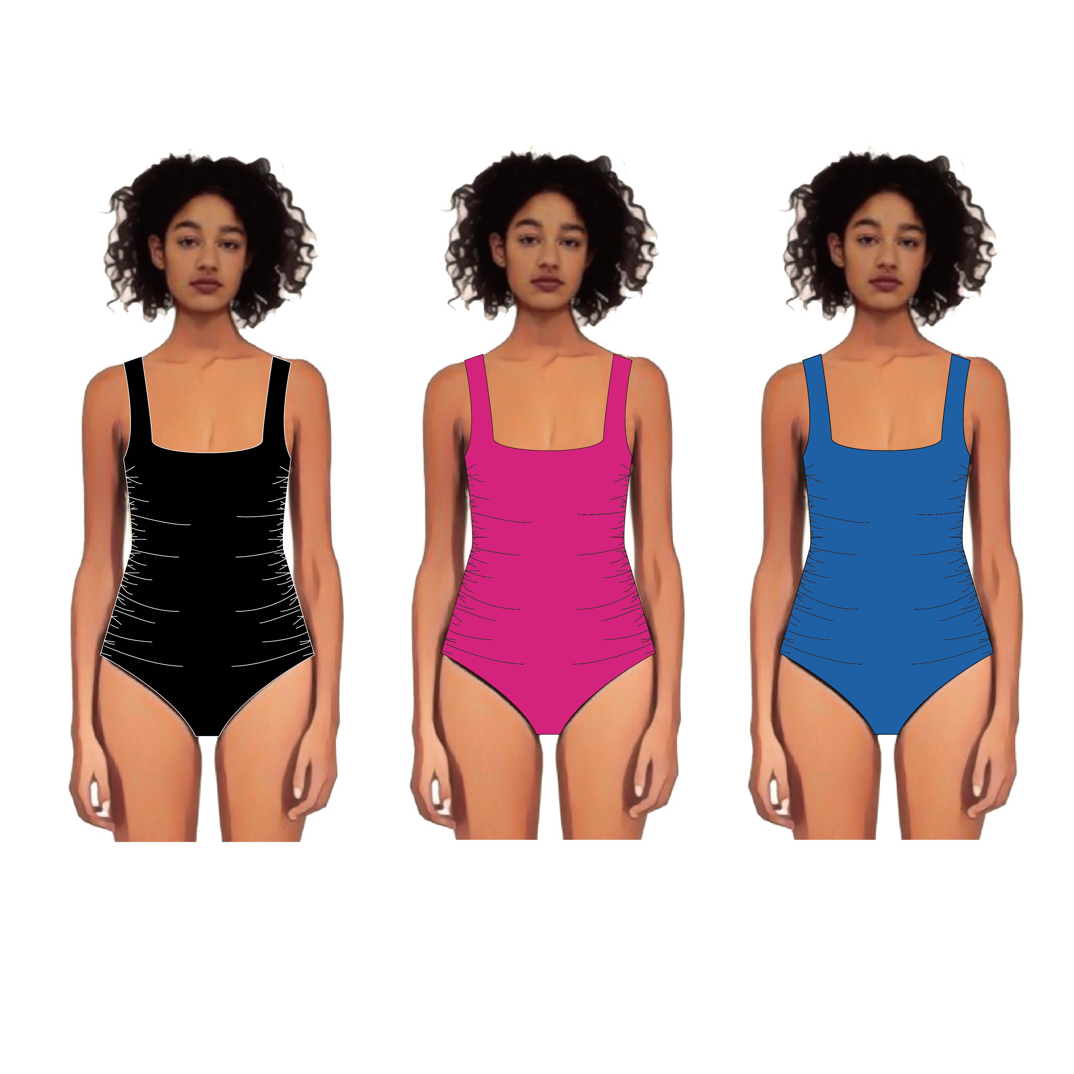 Fitness Shapewear Swimwear AS SHOW Solid Swimsuit Support Accpect for Plus Size Women