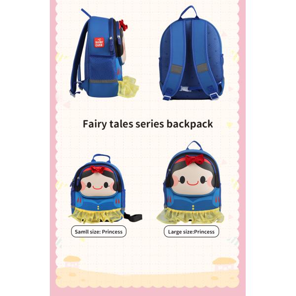 Customization Unisex Kids School Backpacks Waterproof Princess Design