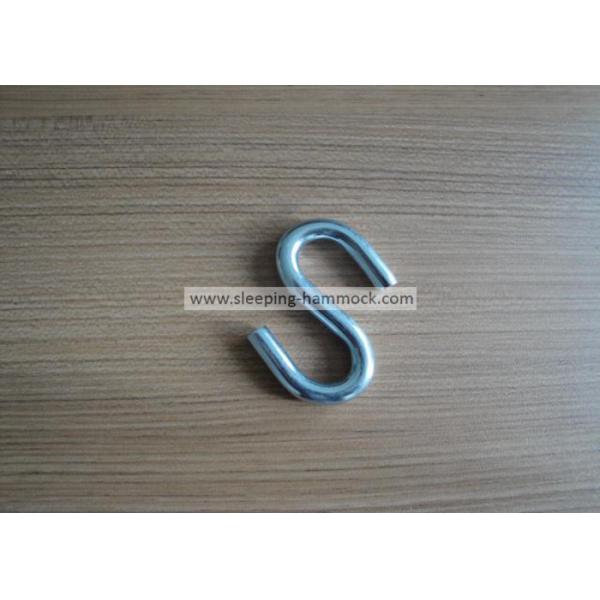 Two Pack Hammock Hanging Accessories , S Shaped Hooks Galvanized Utility 15.5 Cm