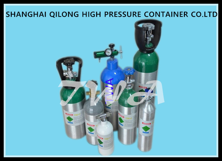 High Pressure Aluminum Gas Cylinder 10L Safety Gas Cylinder for Medical use