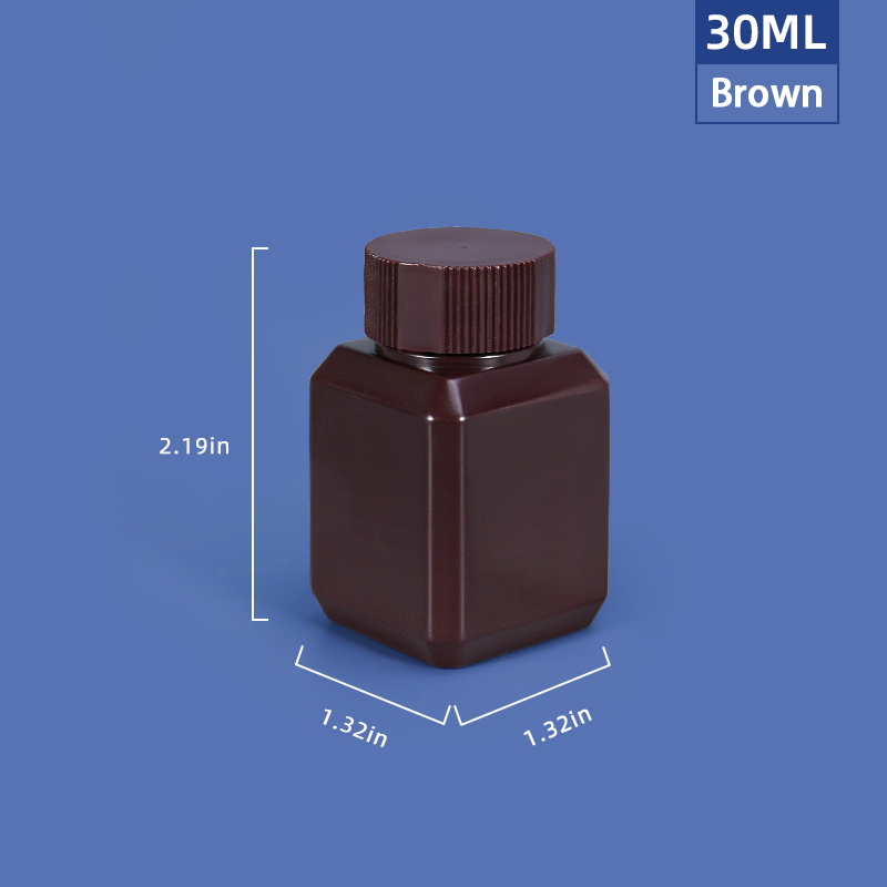 Silkscreen Printing Reagent Containers Plastic Packaging Bottles For Laboratory Chemicals