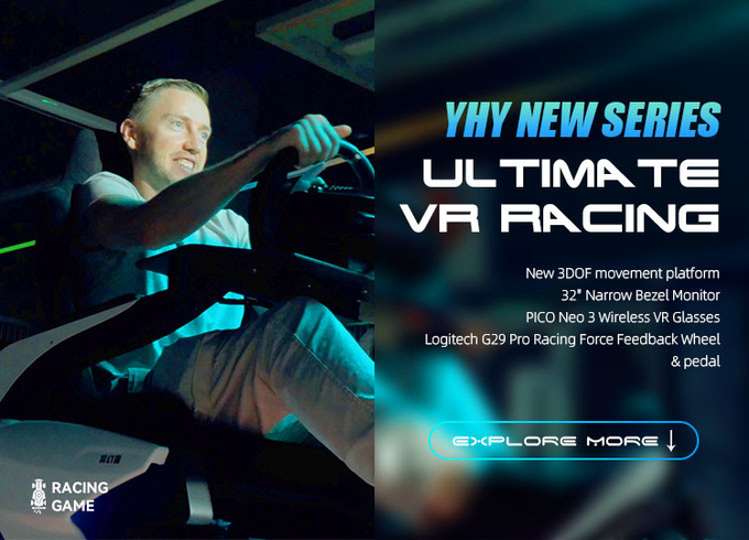 Crazy City VR Racing Simulator Virtual Reality Simulation Rides Driving Motion Race Seat Simulator