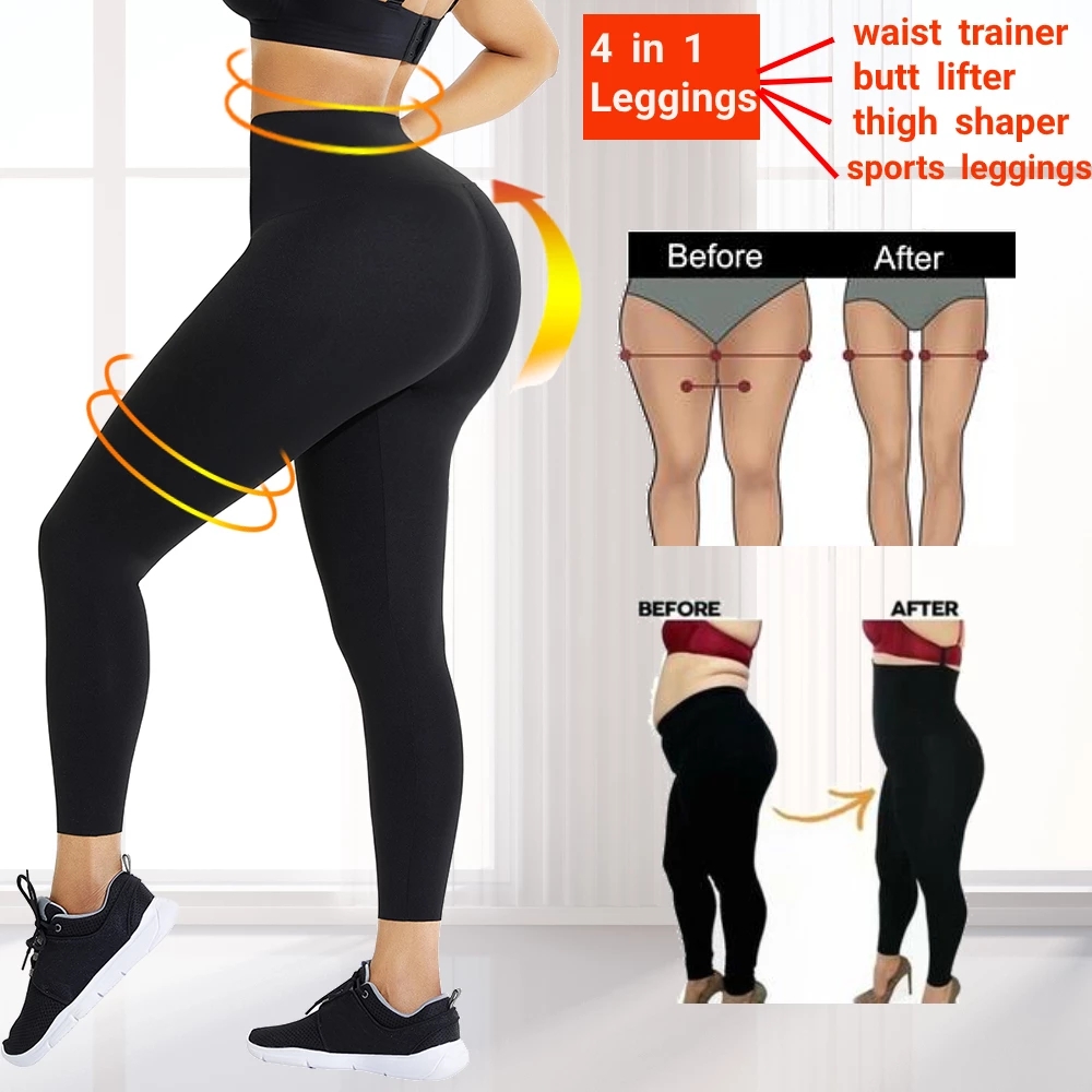 HEXINear Fitness Leggings Thong Body Shaper Waist Trainer Photo Standard Thickness