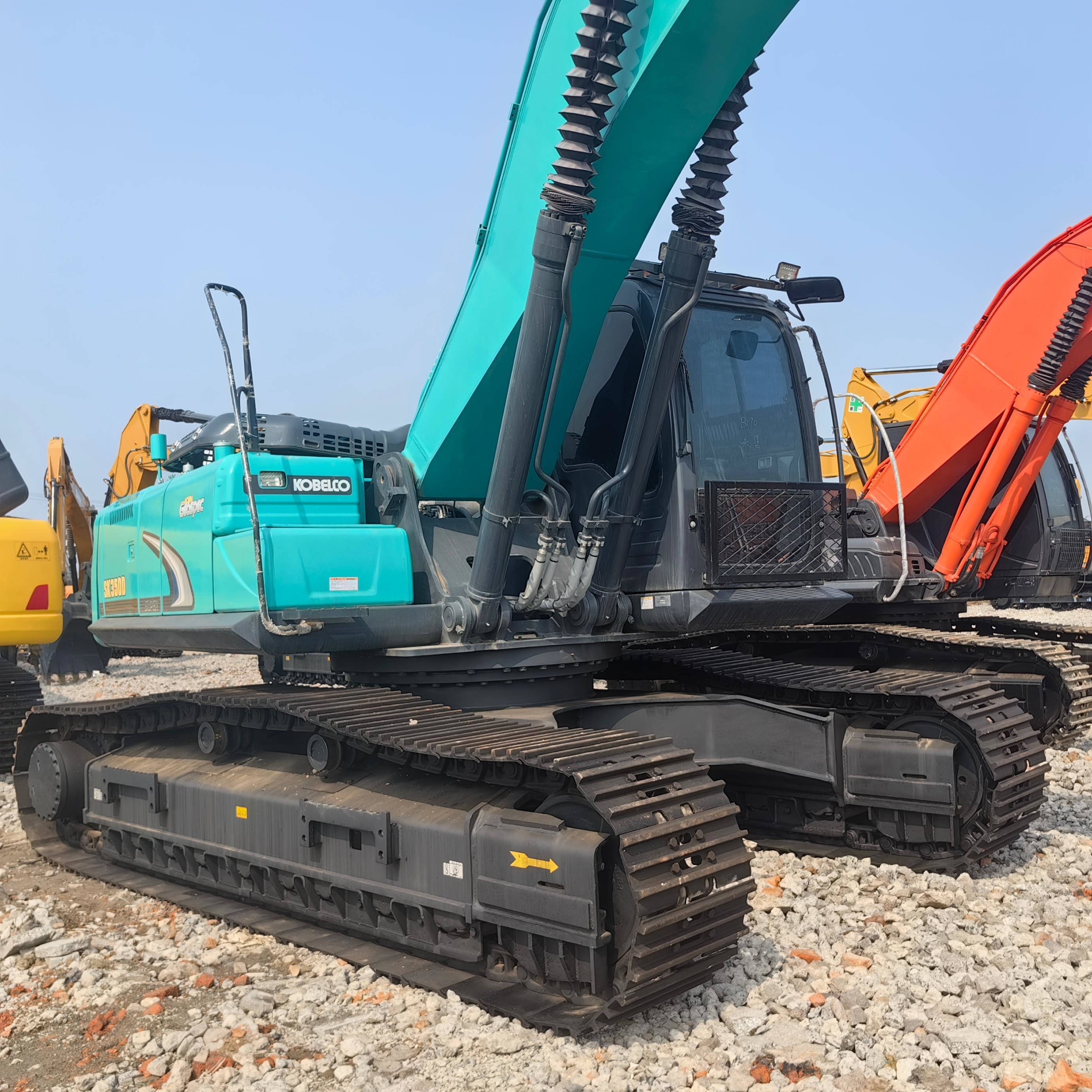 Kobelco 35 Ton Used SK350D Backhoe Excavators Large Equipment Mining Machines