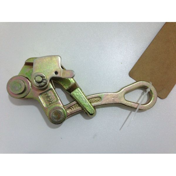 1 Ton Rated Load Cable Pulling Grip with Anti-Slip Serrated Jaw and Galvanized Surface for ACSR AAC Conductors