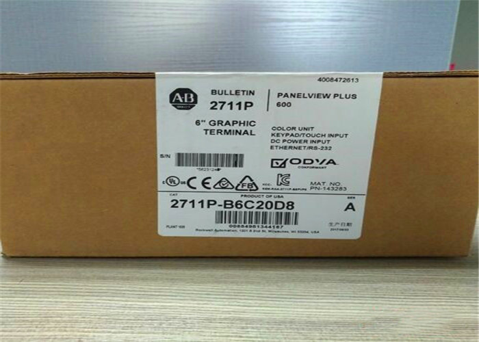 Quality Allen Bradley 2711P-B6C20D8 /A 2711PB6C20D8 PANELVIEW 600 24VDC 15W for sale