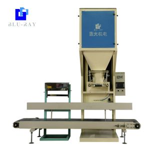 Quality Quantitative 25kg Silica Rice Pellet Bagging Machine PLC Control for sale