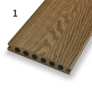 Three Dimensional 3D Composite Decking Waterproof WPC 3D Board CE