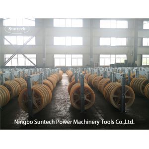 660mm Transmission Line Triple Conductor Stringing Pulley Blocks