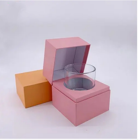 CMYK Luxury Candle Packaging Box Biodegradable Gift Paper Square Boxes