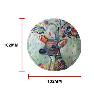 Sublimation Coaster Blanks Round And Square Leather Coasters Custom Print