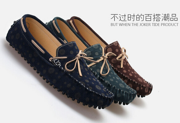 Leisure Mens Leather Loafers 41 - 45 Size Mens Suede Casual Shoes