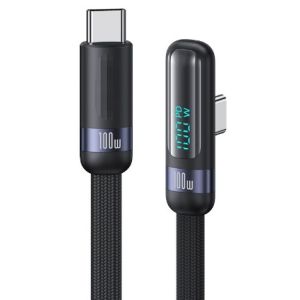 100W PD Type-C Cable with Digital Display Braided Line 1m Length Customized OEM