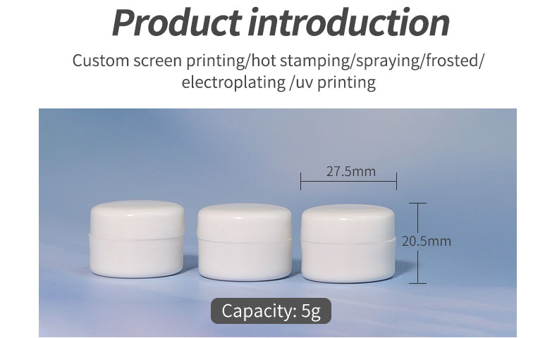 Small 5ml 5g Lip Balm Jar Empty Sample Pot for Nail Polish Oil
