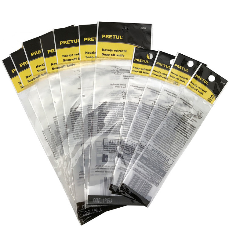 Quality 80mic Transparent Polypropylene Opp Plastic Bag With Adhesive Tape ASP for sale