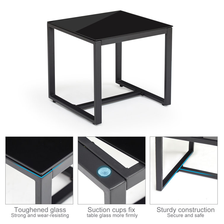 Minimalist Design Style AJUNION 2 Seating Outdoor Furniture for Garden and Balcony