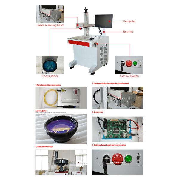 High Speed Automatic Laser Marking Machine Compact Structure Easily Operating