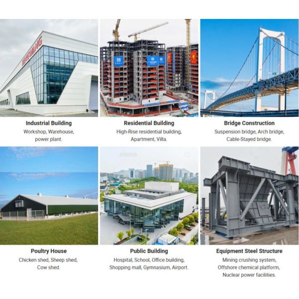 Recyclable Prefab steel Framed Agricultural Buildings Structure System Custom