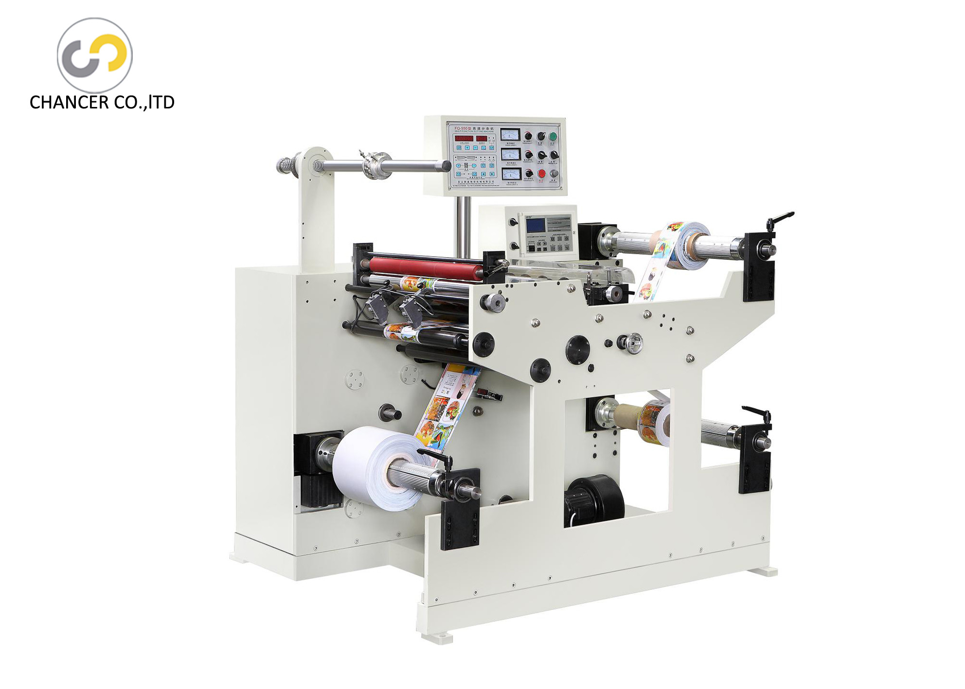 Quality High speed jumbo paper roll label slitting rewinding machine for sale