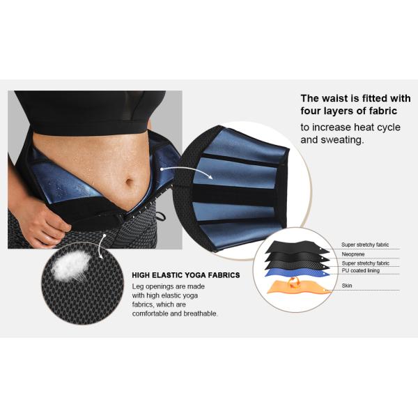 HEXIN Summer Neoprene High Waist Trainer Shorts for Medium Control Weaving Method