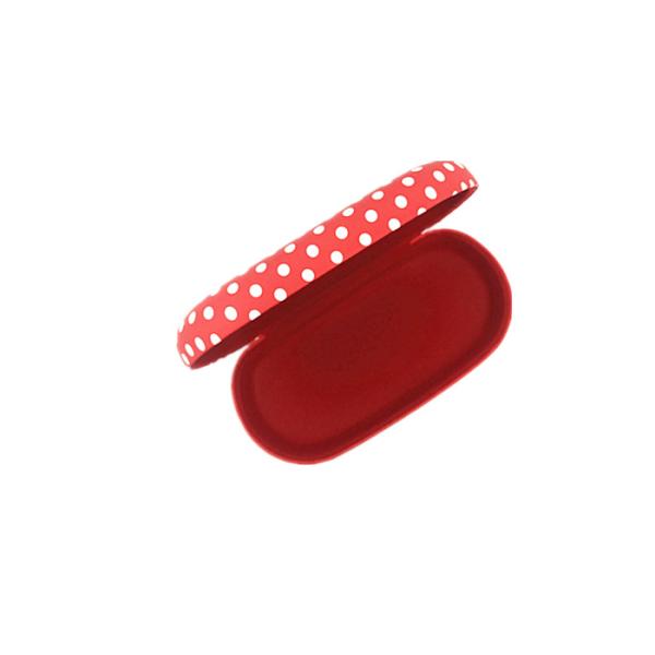 Hard PU Personalised Sunglasses Case With Red Mickey Mouse Pattern