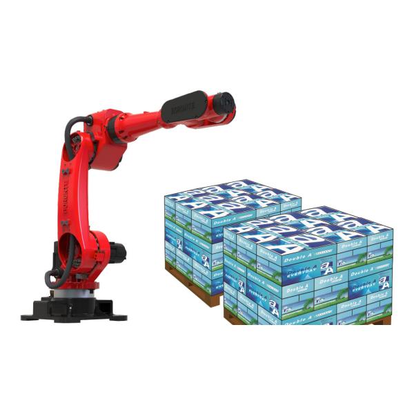 Six Axis Stacking Machine with 2550mm Arm Length 50kg Loading Ability and ±0.1mm Repeatability for A4 Production Line