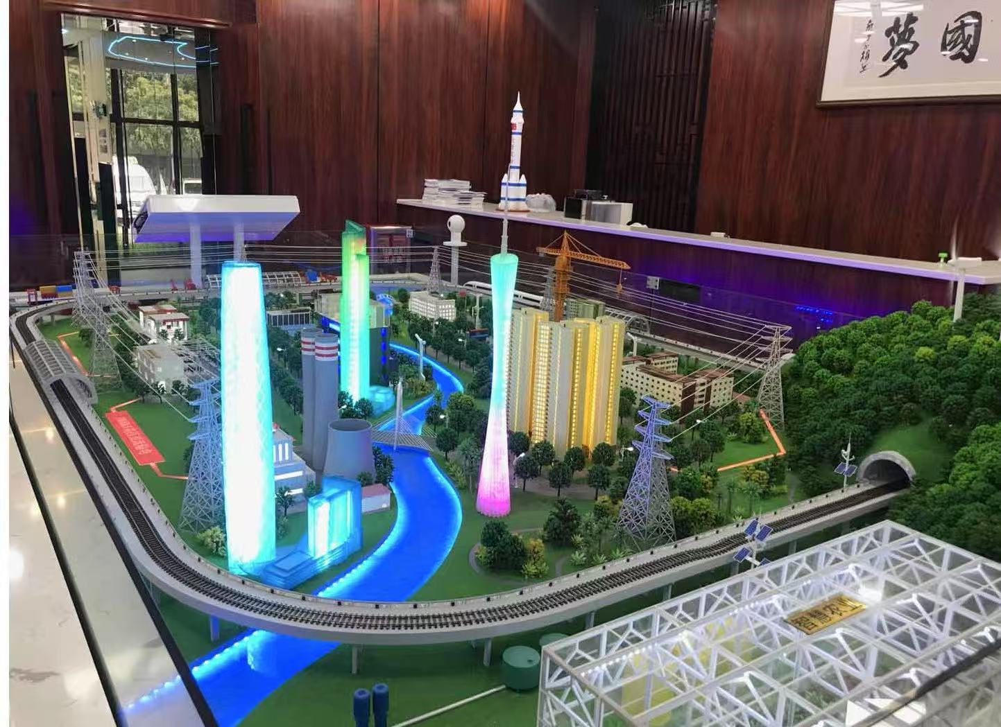 Residential Urban Model Architecture 1:100 Scale Model With Parks Roads Water Features