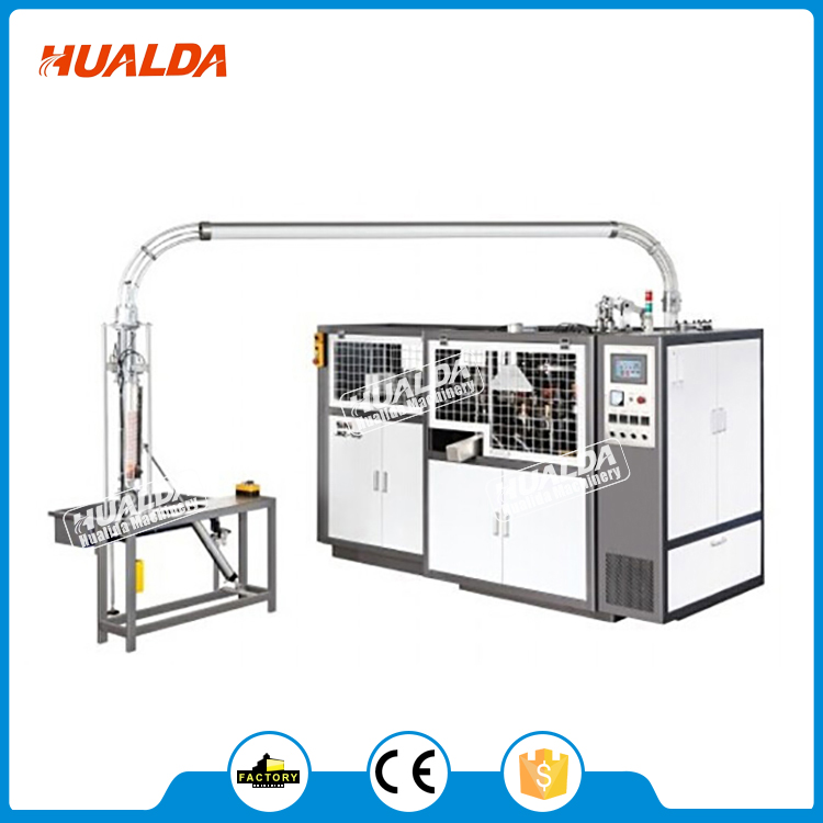 Popular disposable baking cake folding tray food container moulding forming machine