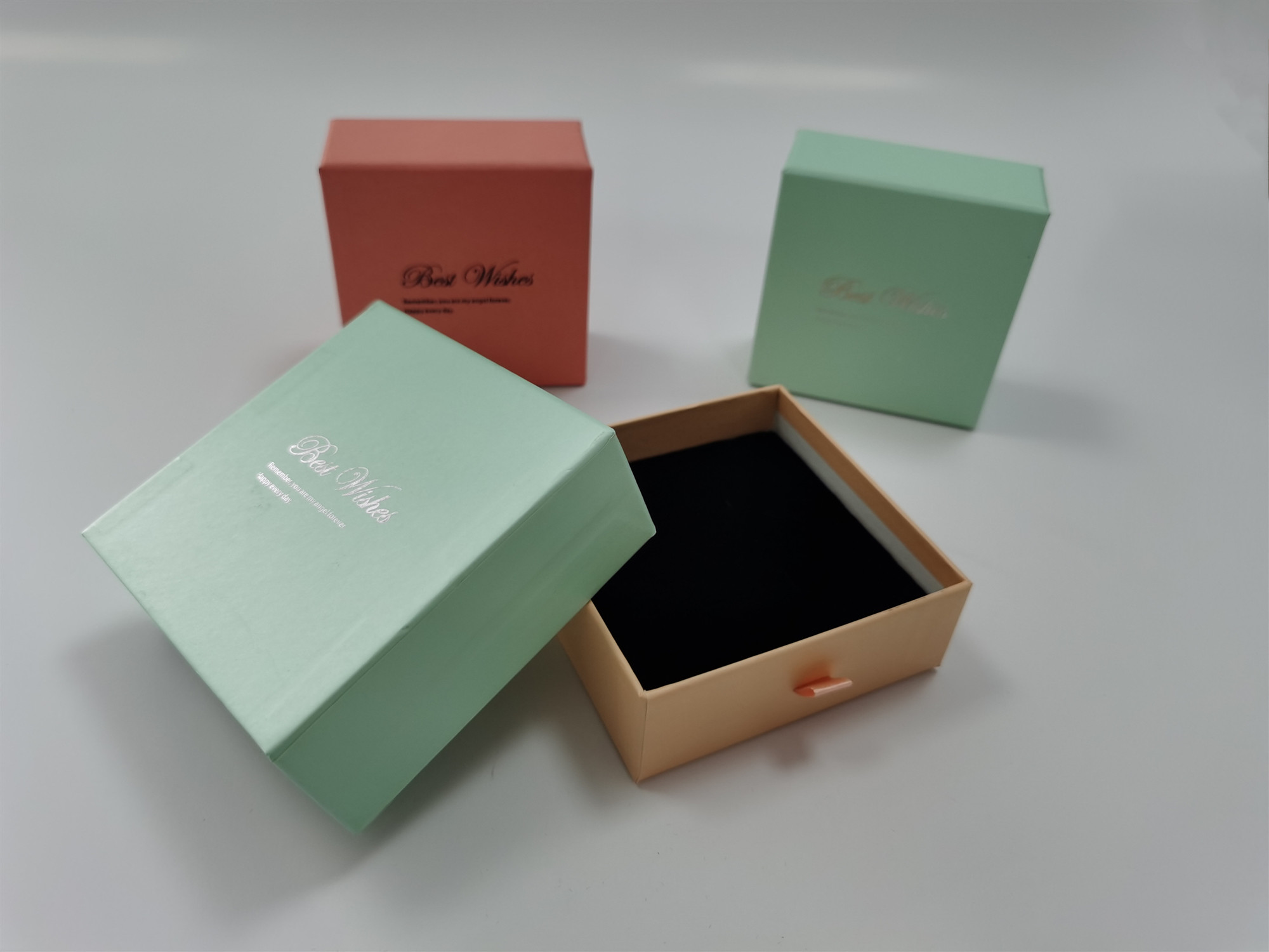 ODM Custom Printed Jewellery Boxes CMYK / PMS Packaging Folding Box