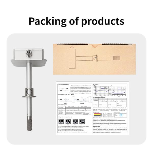 Temperature and humidity sensor voltage signal output 0-10V high-precision metal pipe type high-temperature explosion-proof type