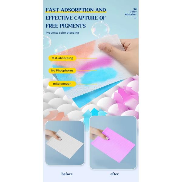 Clothes Color Grabber Laundry Sheets Customized With Long Lasting Scent