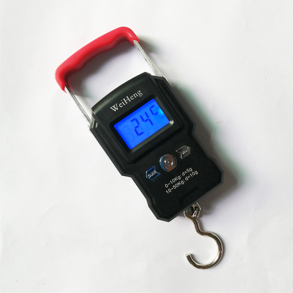 WH-A23 Electronic Luggage Balance Digital Scale 50KG with 10 g Accuracy and Battery Power Source from Weiheng