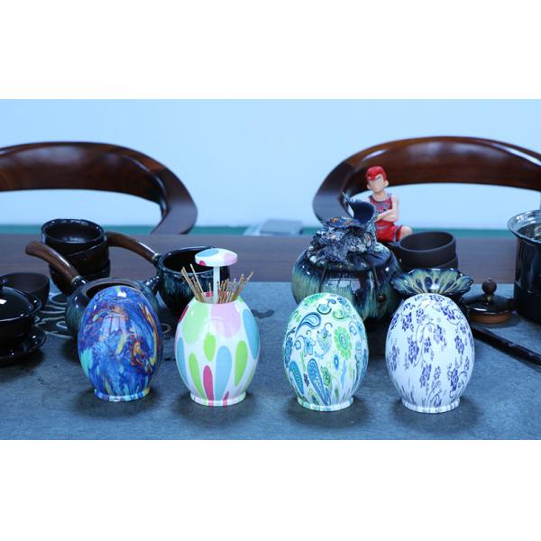 Modern ABS Egg Plastic Toothpick Holder 10cm Height