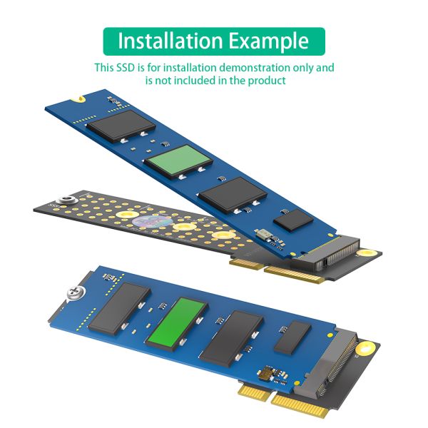 New Version M.2 (NGFF) NVME SSD to Mini PCI-e Adapter