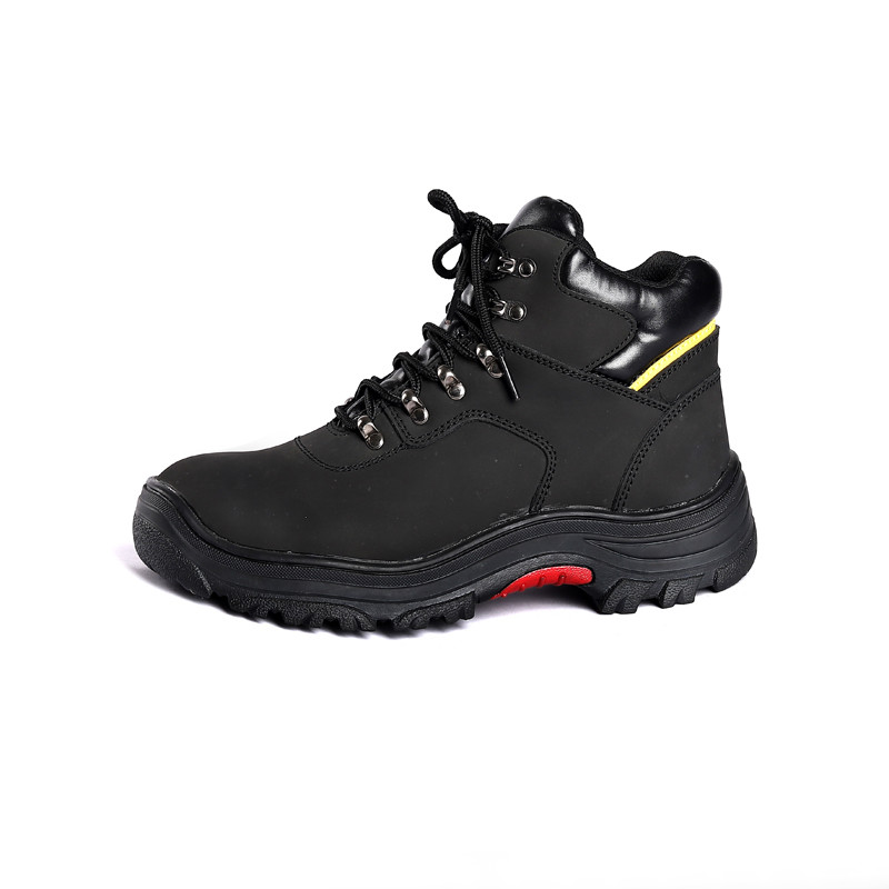Anti Static Genuine Leather Work Anti Puncture Anti Smashing Boots Steel Toe Steel Plate Safety Shoes