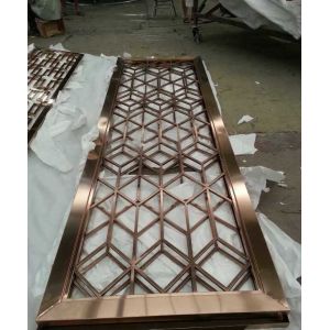 Black Metal Laser Cut Panels For Railing Balustrade Balcony