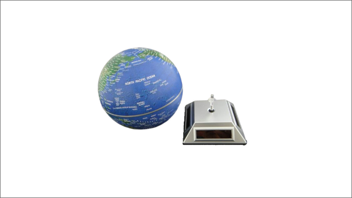 Customized Rotating Solar Powered Globe Teaching Resources Desk Toys