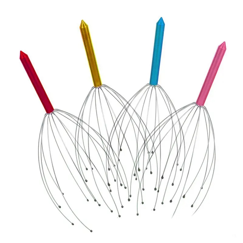 Handheld 20 Fingers Head Massager For Relieve Fatigue Head Massage Claw Scratcher