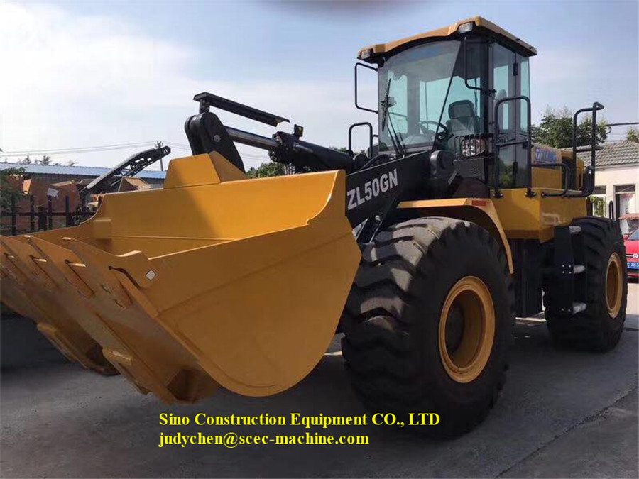 Quality ZL50GN Wheel Loader Operation Weight 17500kgs XCMG Rated Loading 5ton for sale