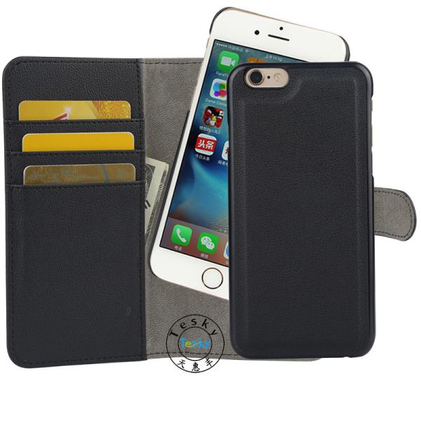 iphone 6s case,Flip Wallet Case PU Leather 2-in-1 Protective Magnetic Shell for